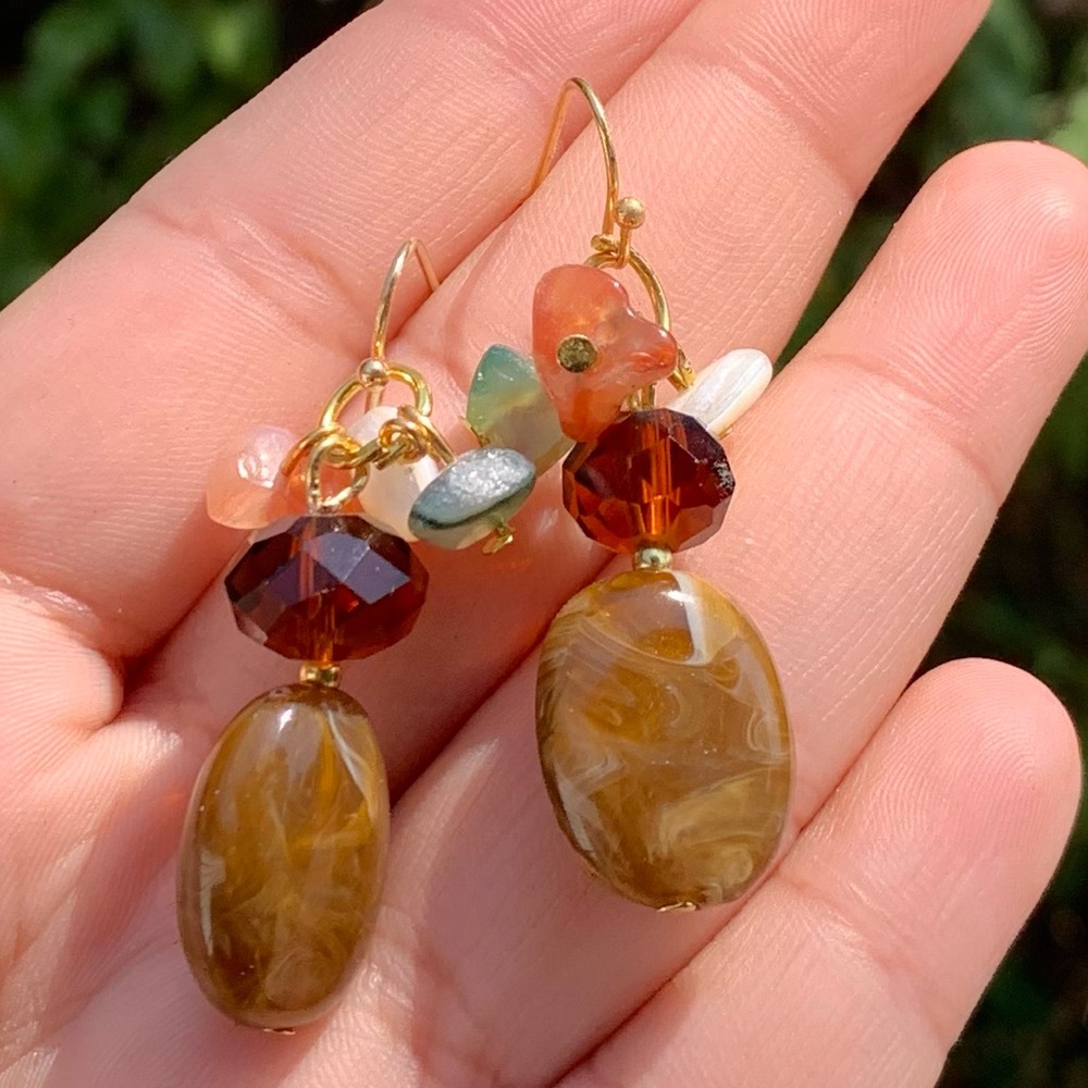 Beaded handmade earrings